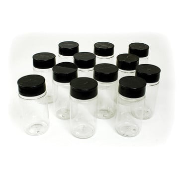 Set Of 12 Plastic Shaker Jars - 8 oz. image 0